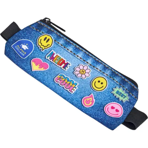 Hoppla Lagoon Polyester Pencil Case To Fit Over An A5 Notebook Branded